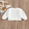 thumbnail image 4 of Nouveau-né Garçon Fille Col Rond Sweat-Shirt Imprimé Lettre Pull à Manches Longues Vêtements d'Automne, 4 of 7