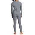 thumbnail image 2 of U.S. Polo Assn. Women's Ribbed Henley Long Underwear Thermal Set *Online Exclusive, 2 of 6