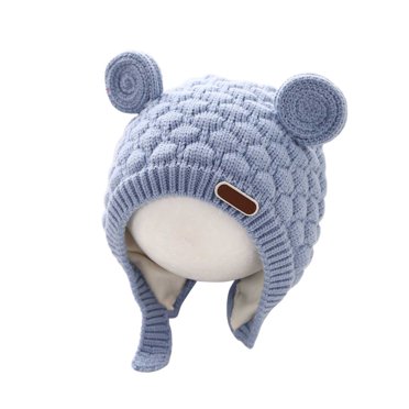 Winter Baby Ear Knitted Cap For Toddler Boys Girls Windproof Warm Hat Cold Weather
