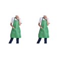 thumbnail image 2 of Decodeary 12pcs Woman Apron With Pockets Efficient And Stylish Cooking Companion Polyester Adjustable Half-length Adult Apron green 2Set, 2 of 6