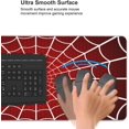 thumbnail image 3 of Red Spider Web Gaming Mouse Pad XL, Extended Stitched Edges Mousepad, Large Mouse Mat Desk Pad, Long Non-Slip Rubber Base Mice Pad（35.5x16 Inch）, 3 of 5