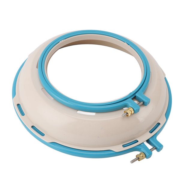 Panier à Broderie Rond, Cadre à Broderie Rond Double Face avec Pince Sécurisée pour Artisanat Support Ergonomique pour Broderie et Quilting