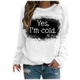 thumbnail image 2 of 50% de Réduction sur le T-shirt Imprimé Oversized Sweatshirt for Women 2023 Manches Long Chemisier Col Rond Casual Tops Sweatshirt, 2 of 5