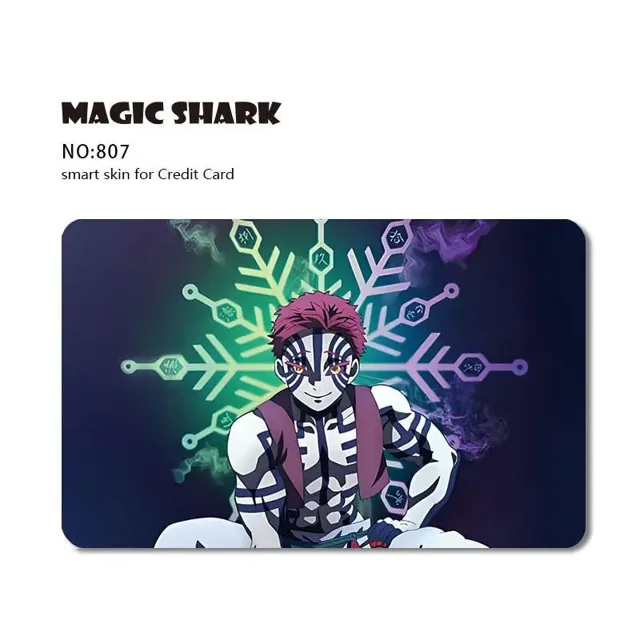 Fashion Cartoon Anime Game PVC Matte Film Sticker Case Skin for Credit Card Big Small No Chip 807 Big Chip