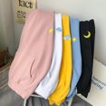 thumbnail image 3 of serony Spring Sweat à Capuche Imprimé Hommes Femmes Pull à Capuche Manteau Couple Top, Jaune, L, 3 of 9