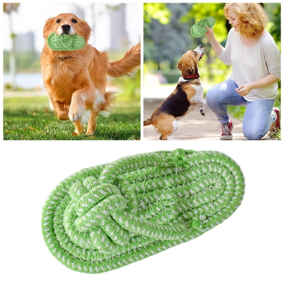 Jouet à Mâcher Durable pour Petits et Moyens Chiens - Pantoufles Interactives en Corde pour la Dentition, pour l'Entraînement et le Jeu avec Chiots et Chiens en Dentition
