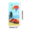 thumbnail image 2 of Cartoon Print Bath Towel - Quick-Dry Microfiber Swimming Towel, Active Design for Kids and Adults, Beach & Pool Essentials, 2 of 2