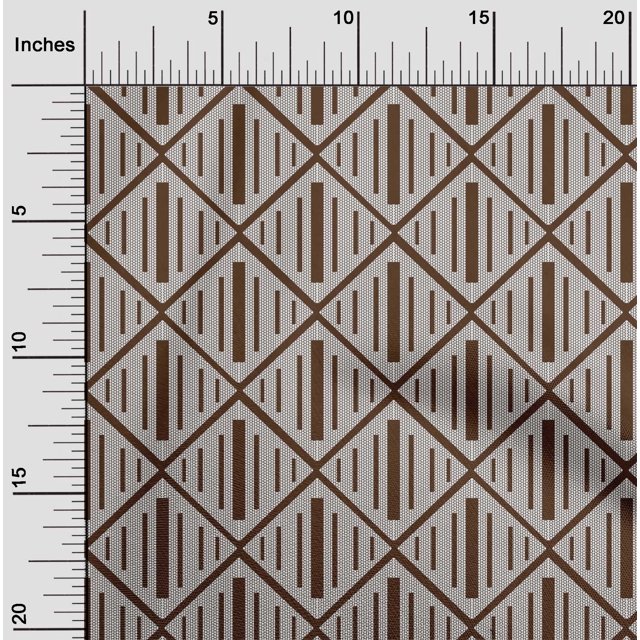 oneOone Silk Tabby Fabric Check Kasuri Print Fabric By Yard 42 Inch Wide