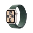 thumbnail image 1 of Apple Watch SE2 44mm GPS Starlight Aluminum Case with Lake Green Sport Loop, 1 of 8