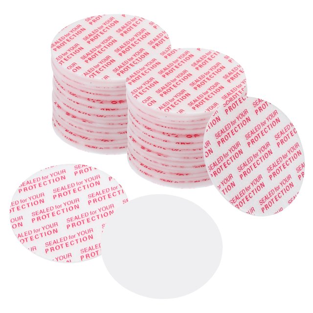 Unique Bargains Doublure de Couvercle en Mousse 43mm/1.68 Pouces, 100 Pcs Joint Sensible à la Pression Résistant PS Blanc Rouge