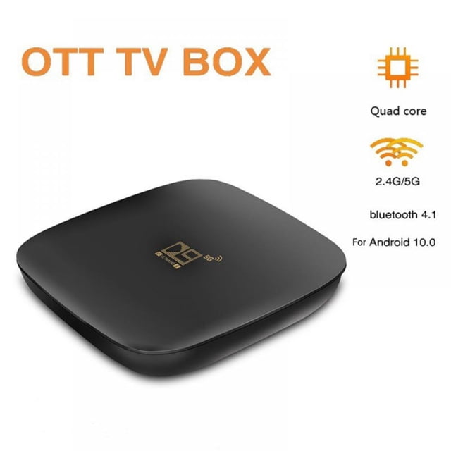 Boîtier TV Intelligent 2.4G/5G Android 9.0 Décodeur Lecteur de Boîtier TV Numérique