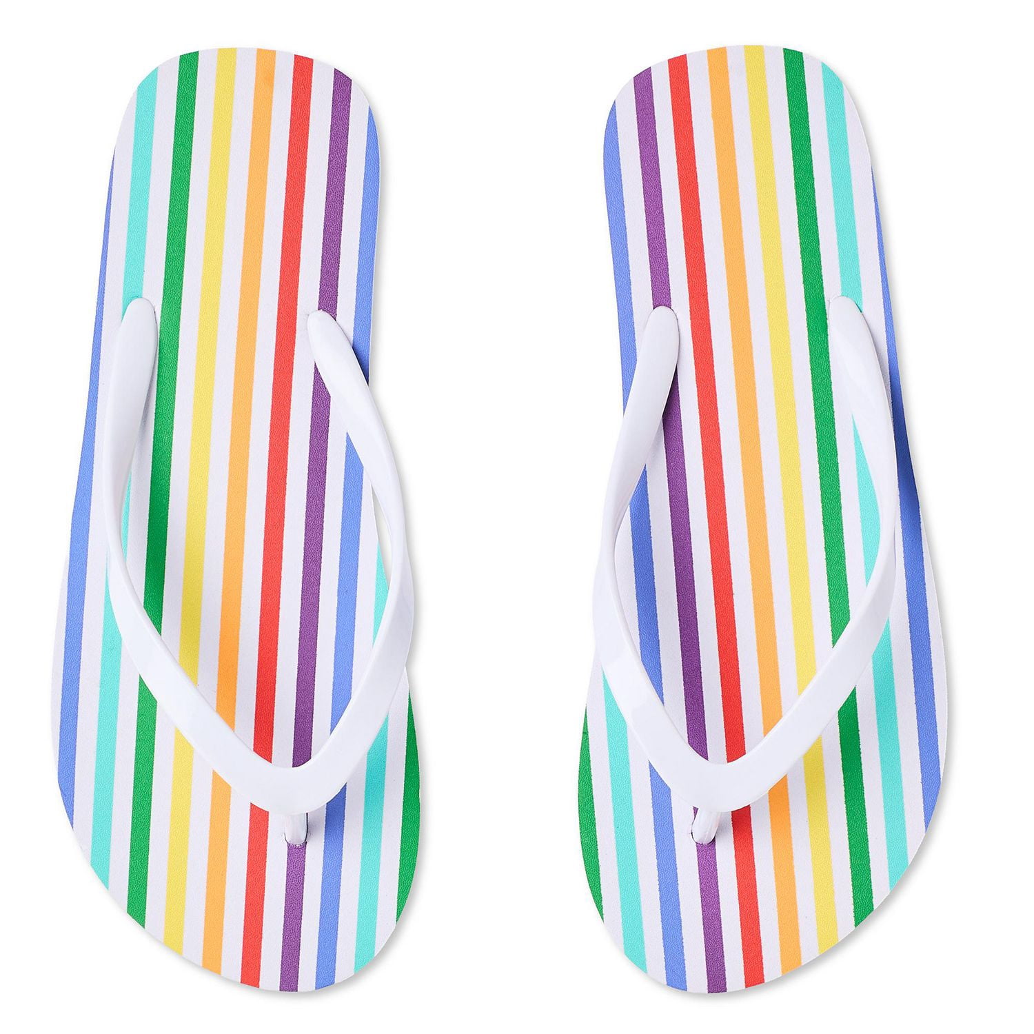 Time and Tru Women's Printed Flip Flops