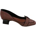 thumbnail image 2 of Fabrizio Viti Women's Daisy Buckle Loafer Rosa Antico Suede Loafers & Slip-On - 8M, 2 of 3