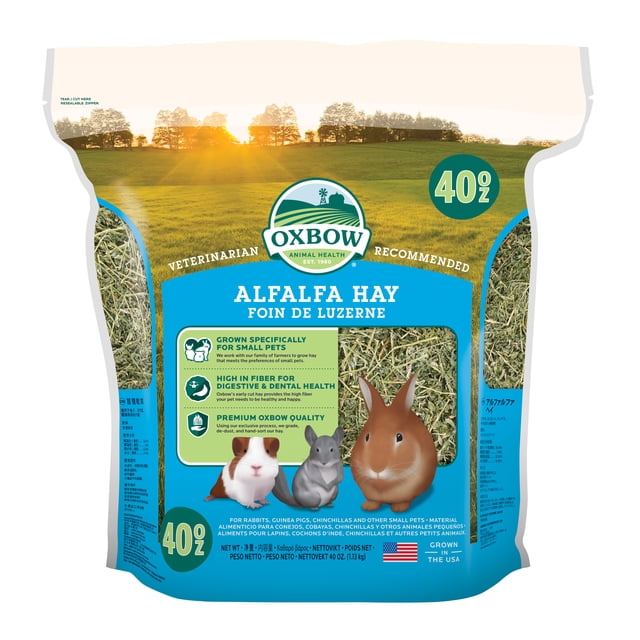 Oxbow Alfalfa Hay for Small Animals, 40oz Resealable Bag