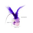 thumbnail image 2 of Bangcool Cat Chew Ball Plush Interactive Soft Cat Feather Ball Kitten Play Ball with Bell, 2 of 10