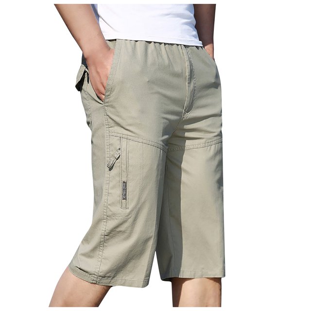 Diufon Men's Athletic Shorts Drawstring Waisted Outdoor Sport Shorts Spring Summer Hiking Shorts with Pockets