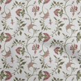 thumbnail image 1 of oneOone Coton Popeline Rouge Tissu Jacobée Tissu Imprimé de Matériel de Couture Floral par la Cour 42 Pouces de Large, 1 of 4
