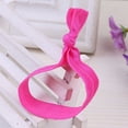 thumbnail image 4 of Anneau de Cheveux Sans Couture Haute Élasticité Nouée Réglable Ponytail Titulaire Cheveux Colorés Corde Scrunchies Accessoires Multi Couleur Fushcia, 4 of 7