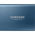 thumbnail image 1 of Samsung 250GB T5 Portable Solid-State Drive (Blue), 1 of 7
