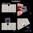 thumbnail image 4 of 10pcs Clear Vertical Blind Repair Tabs, Blinds Replacement Slats Fixers Parts, Fold Design Blind Repair Vane Savers, 4 of 5