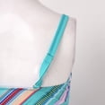 thumbnail image 3 of VEKDONE Two Piece Swimsuits for Women Plus Tankini Tummy Control Bathing Suit Ruffles Tankini Top with Bikini Bottoms Light Blue,M, 3 of 4