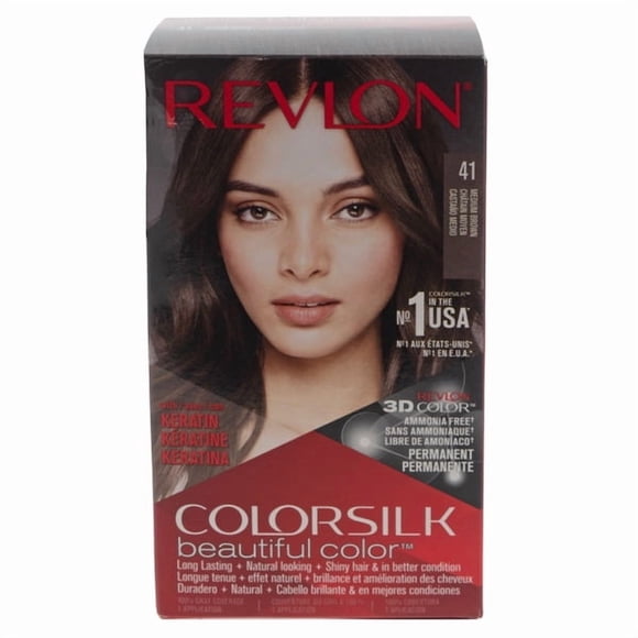 Revlon 41 Medium Brown ColorSilk Beautiful Permanent Hair Color