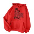thumbnail image 1 of WEAIXIMIUNG Sweatshirts Zippés pour Femmes Hoodie Décontracté et Confortable Automne Hiver avec Col Rond Manches Longues Poche et Imprimé Lettre, 1 of 3