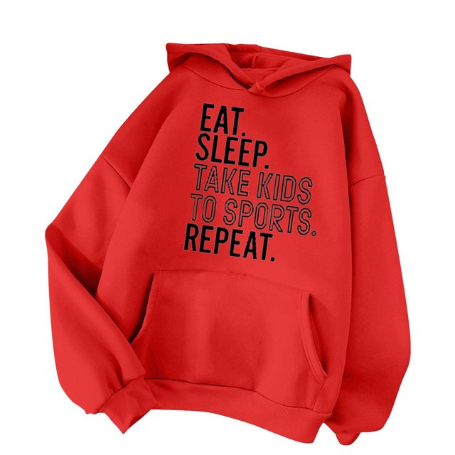 WEAIXIMIUNG Sweatshirts Zippés pour Femmes Hoodie Décontracté et Confortable Automne Hiver avec Col Rond Manches Longues Poche et Imprimé Lettre