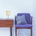 thumbnail image 4 of Simple Designs Chrome Mini Basic Table Lamp with Fabric Shade, 4 of 4