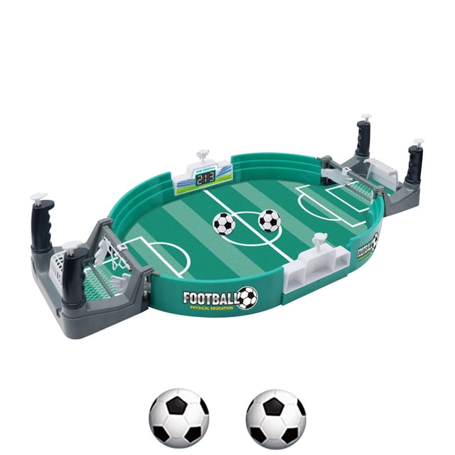 BINGLI Football Table Interactive Game - Mini Tabletop Soccer Pinball Games Set, Hand-Eye Coordination Classic Interactive Indoor Tabletop Football Sport Board Games for Adults Kids