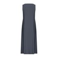 thumbnail image 5 of Jsaierl Robes d'Été pour Femmes 2024 Décontractées Boho Robe Soleil Col Rond Sans Manches Plage Vacances Robes Maxi avec Poches, 5 of 5