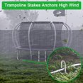 thumbnail image 4 of OK5STAR 8-Pack Trampoline Wind Stakes 16 Inch U Shaped Rebar Ground Stakes Galvanized Ground Anchors for Trampoline Security, 4 of 7
