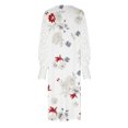 thumbnail image 3 of Robe à Manches Longues Femme Décontractée Col en V Manches Longues Taille Boutons Imprimé Robe Ample Robe d'Été à Manches Longues Robe d'Été Ample pour Femme Robe Longue d'Été pour Femme, 3 of 6