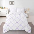 thumbnail image 1 of Erosebridal Kawaii Bowknot Bedding Twin Comforter Set,Rown Stripes Down Comforter,Bow Bedroom Decor,Reversible,Lightweight,2-Piece, 1 of 7