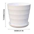 thumbnail image 3 of Fridja Summer Savings Colourful Plastic Flower Pot Succulent Flowerpot Home Office Decor, 3 of 6