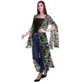 thumbnail image 3 of Moomaya Viscose Georgette Printed Long Shrug Slit Sleeves Cardigans For Women, 3 of 5