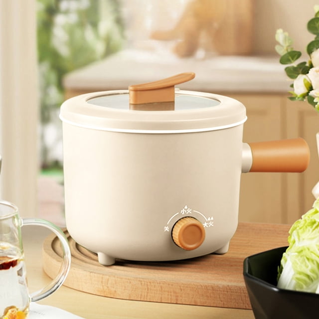 Portable Electric Pot for Ramen Noodles Pasta Soup Multifunctional Mini Hot Pot with Overheat Protection 1 Pot