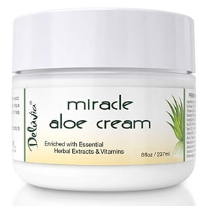 Face & Crème hydratante pour le corps Aloe Vera - Lotion d'hydratant visage – Jour & Soin de la peau hydratante de nuit pour sec, vieillissement, peau sensible, Eczéma,