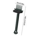 thumbnail image 2 of Comb Cleaner Brush,Multifunctional Hair Removal Tool for Combs,Razors & Nail Clippers,Soft Claw Design,Durable Plastic,7.28x2.36x1.38 Inch,SouMaox, 2 of 8