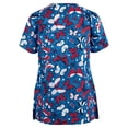 thumbnail image 1 of Hauts à Manches Courtes pour Femmes à Col en V Blouse T-shirt d'Uniforme de Travail pour Femmes, 1 of 3
