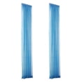 thumbnail image 2 of Light Blue Sheer Glass Window Curtain 80X200Cm With Rod Pocket Design Gorgan Fabric 100% Polyester Panel Light Blue #GTMRG, 2 of 2