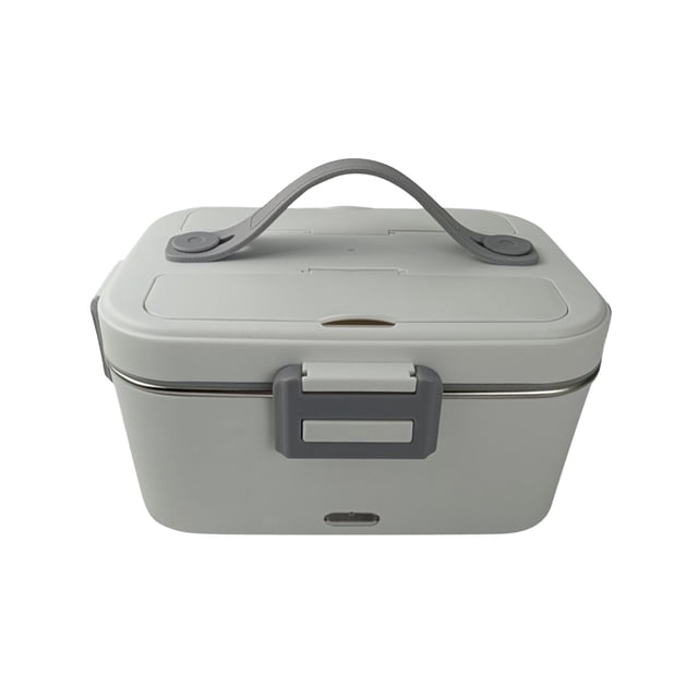 FHBVT 1.8L Heated Lunch Box Electric Food Warmer 304 Stainless Steel Liner, 60W Fast Heating 360°Circulating Heat Leak-Proof Removable Thermal Bag Included for Commute Office Home Workouts Meal Prep