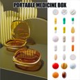 thumbnail image 4 of XZNGL Large Pill Box Organizer 7 Day Travel Tablets Organizer Small 6 Grids Compartments Pocket Pharmacy Handytabletholder Box Portable Medicament Container Case Weekly 7 Day Medication Organizer, 4 of 6