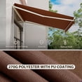 thumbnail image 4 of Outsunny 13' x 10' Electric Retractable Awning w/ Remote Controller, Coffee, 4 of 10