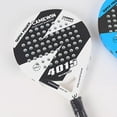 thumbnail image 3 of jinwen Professional Paddle Racket Lightweight Carbon Fiber Honeycomb EVA Beach Racket White, 3 of 4