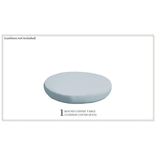 Cover for Round Ottoman Cushions 6 inches thick in Spa