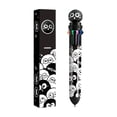 thumbnail image 2 of EGNMCR Stylo-Bille Personnalisé Pommes Rouges Chats Noirs 10 Couleurs Stylos Colorés à Séchage Rapide pour Étudiants Stylos-Billes Élégants et Multifonctions Stylo-Bille Multicolore en Plastique 10 ml, 2 of 6