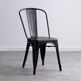 thumbnail image 4 of Heavenly Collection Black Metal Dining Chairs – Set of 4, Modern & Durable for Kitchen or Dining Room, 4 of 9