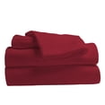thumbnail image 1 of Comfy Bamboo World Ensemble de Draps Brodés 9900 Series, Taille Simple, Rouge, 1 of 5