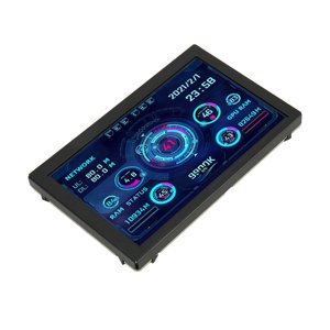 IPSUSB Mini Écran,5in Moniteur informatique Temp PC Mini moniteur PC Moniteur Temp Sleek Esthétique